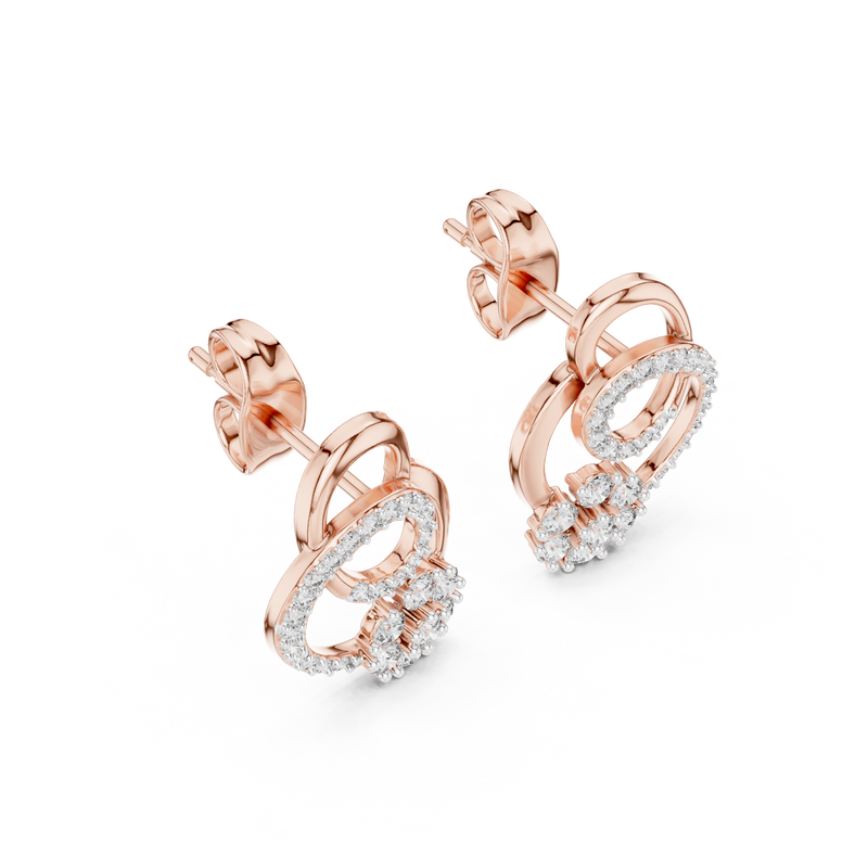 Earring 12#10029@E@7 - Rose Gold - Image
