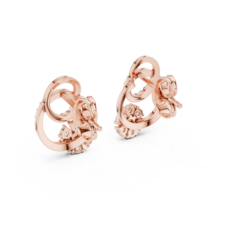 Earring 12#10029@E@7 - Rose Gold - Image