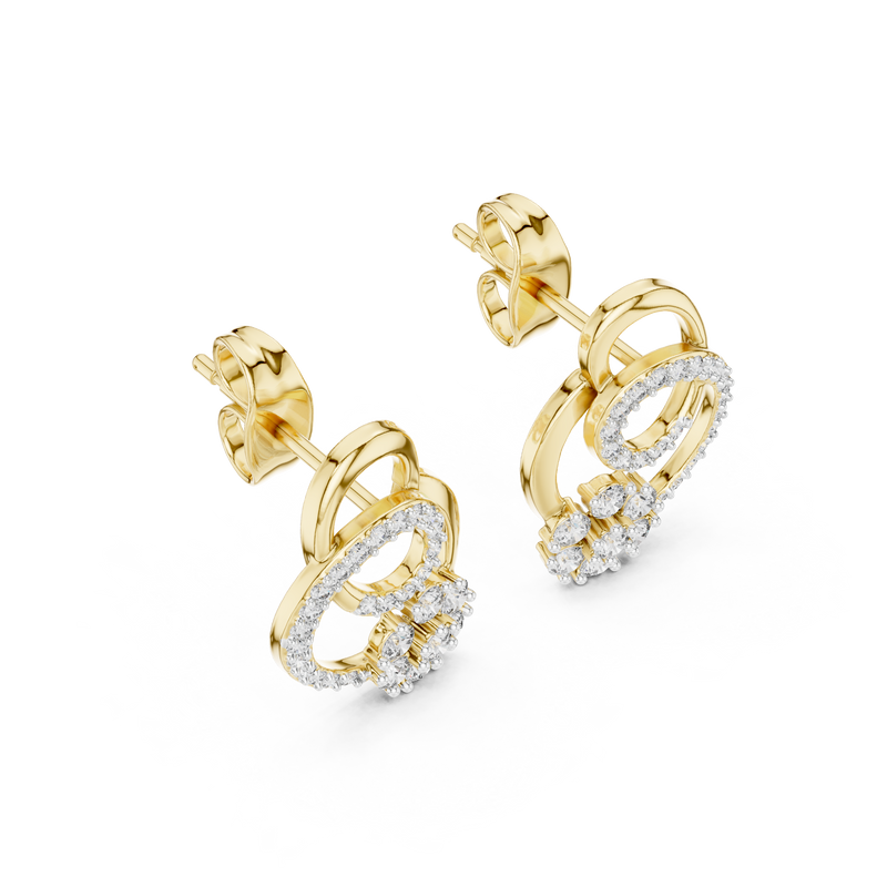 Earring 12#10029@E@7 - Yellow Gold - Image