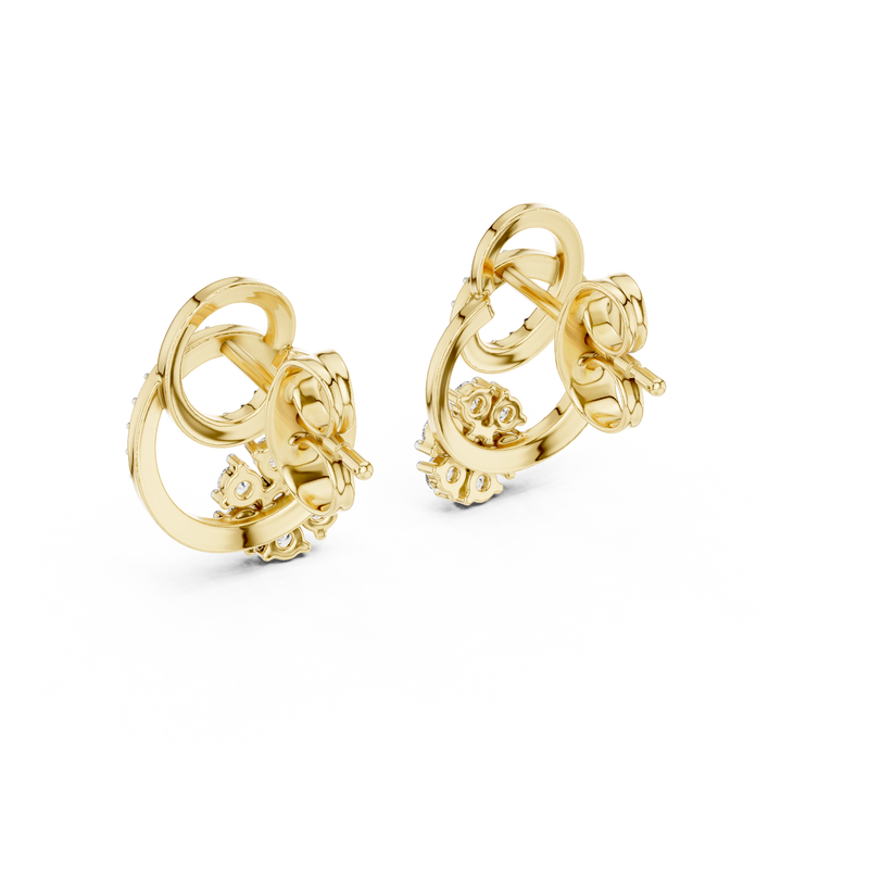 Earring 12#10029@E@7 - Yellow Gold - Image