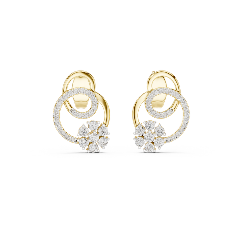 Earring 12#10029@E@7 - Yellow Gold - Image