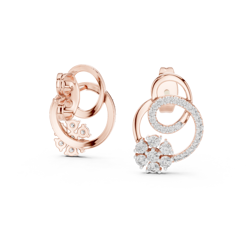 Earring 12#10029@E@7 - Rose Gold - Image