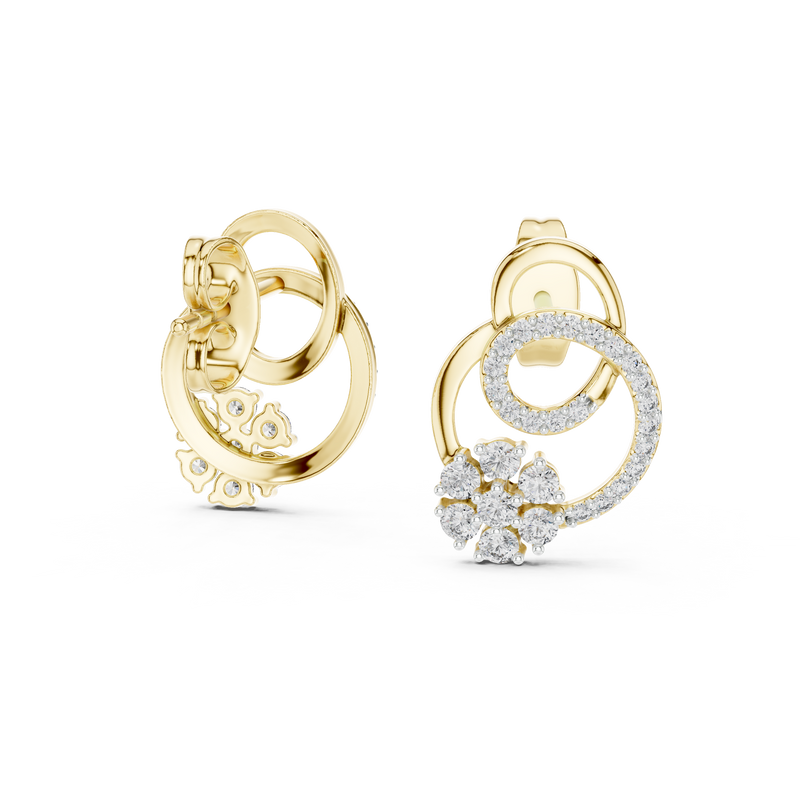 Earring 12#10029@E@7 - Yellow Gold - Image