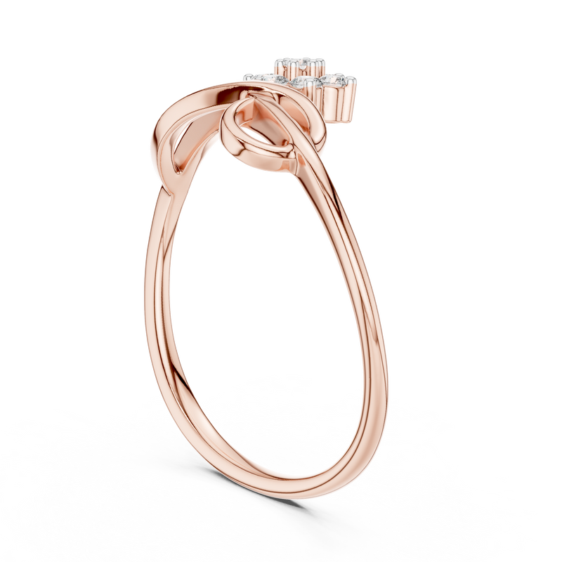 Ladies Ring 12#10029@L@7 - Rose Gold - Image