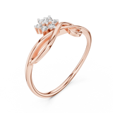Ladies Ring 12#10029@L@7 - Rose Gold - Image