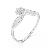 Ladies Ring 12#10029@L@7 - White Gold - Image