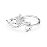 Ladies Ring 12#10029@L@7 - White Gold - Image