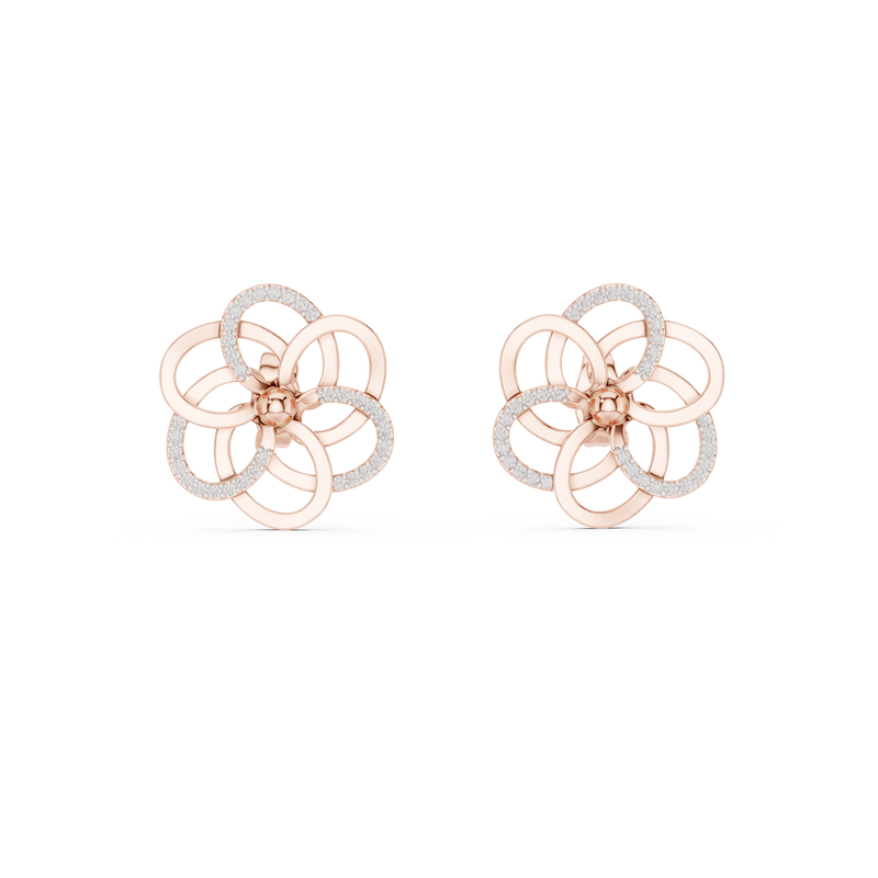 Earring 12#10030@E@7 - Rose Gold - Image