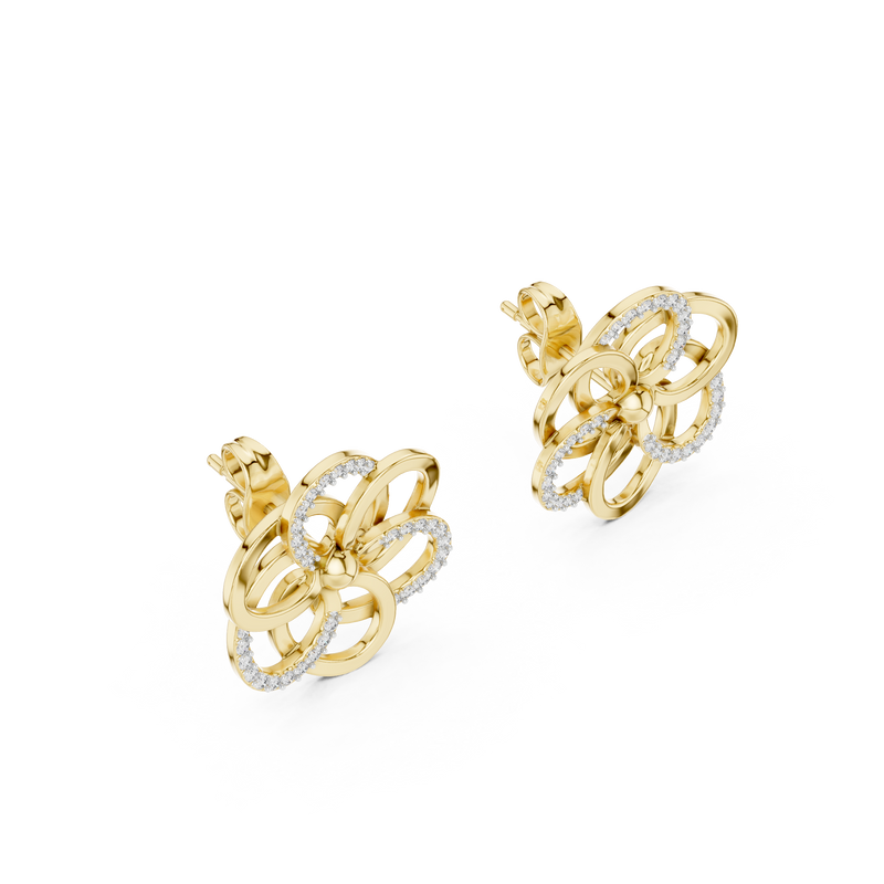 Earring 12#10030@E@7 - Yellow Gold - Image