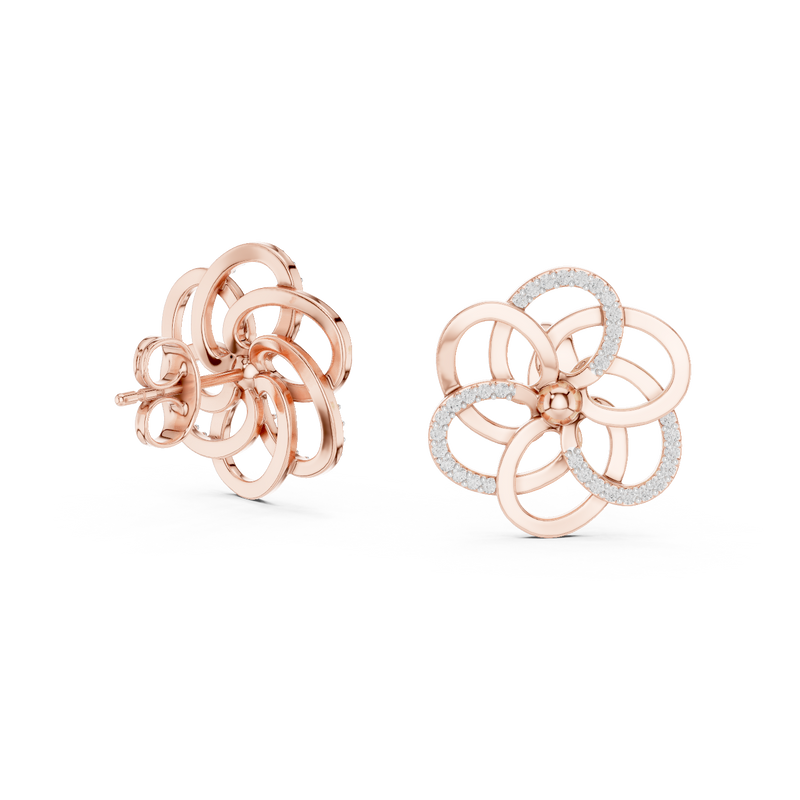 Earring 12#10030@E@7 - Rose Gold - Image