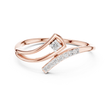 Ladies Ring 12#10030@L - Rose Gold - Image