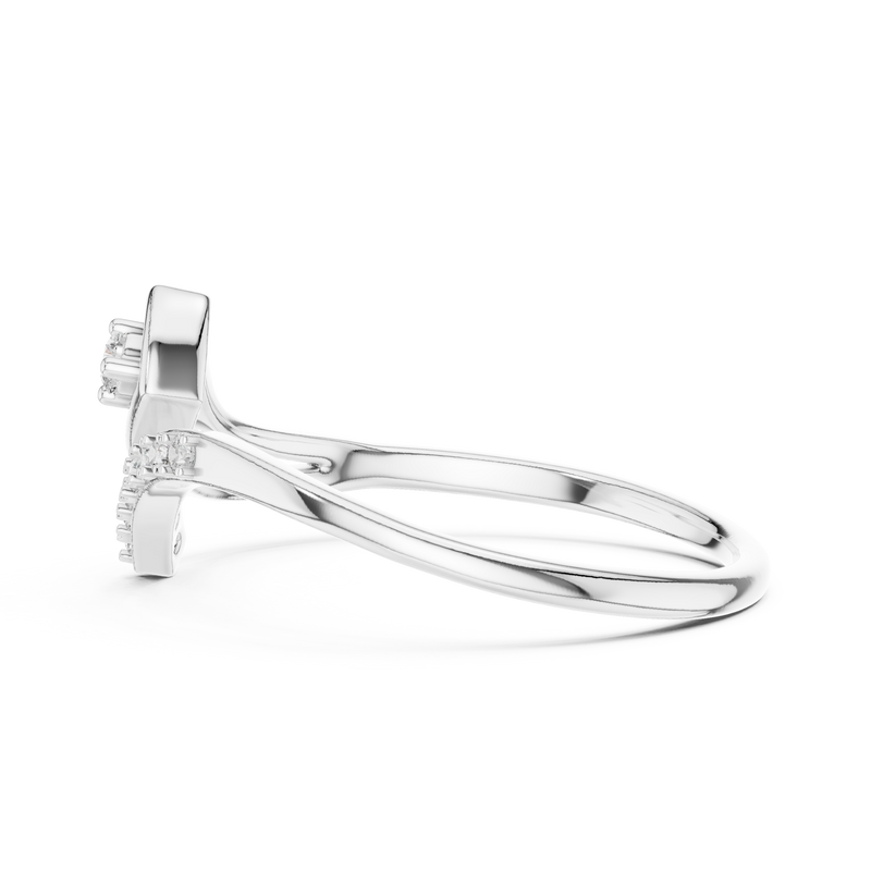 Ladies Ring 12#10030@L - White Gold - Image
