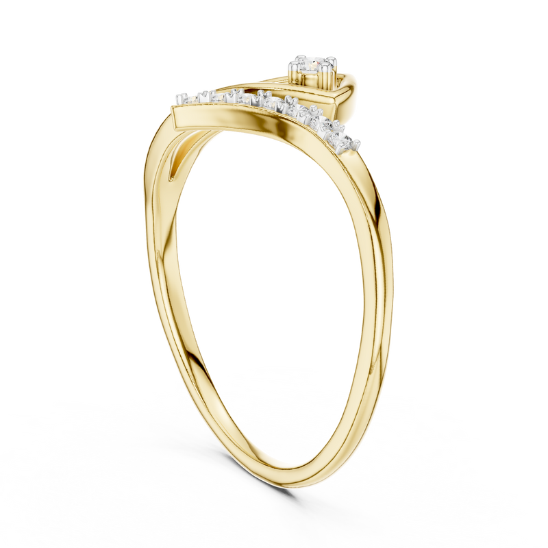 Ladies Ring 12#10030@L - Yellow Gold - Image