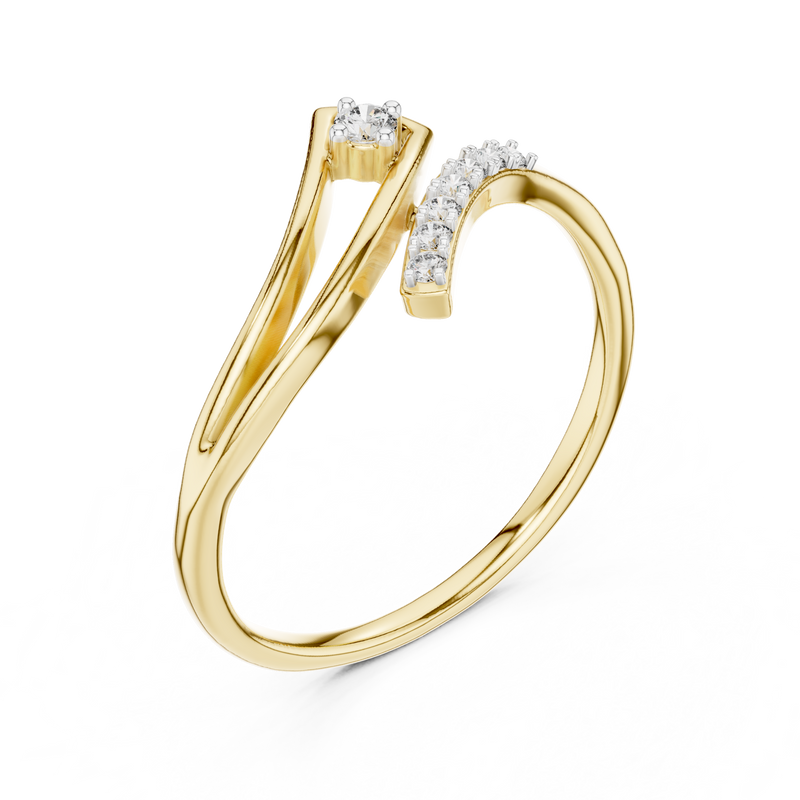 Ladies Ring 12#10030@L - Yellow Gold - Image