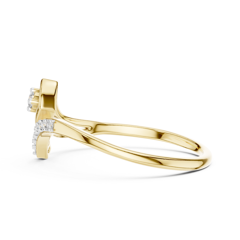 Ladies Ring 12#10030@L - Yellow Gold - Image