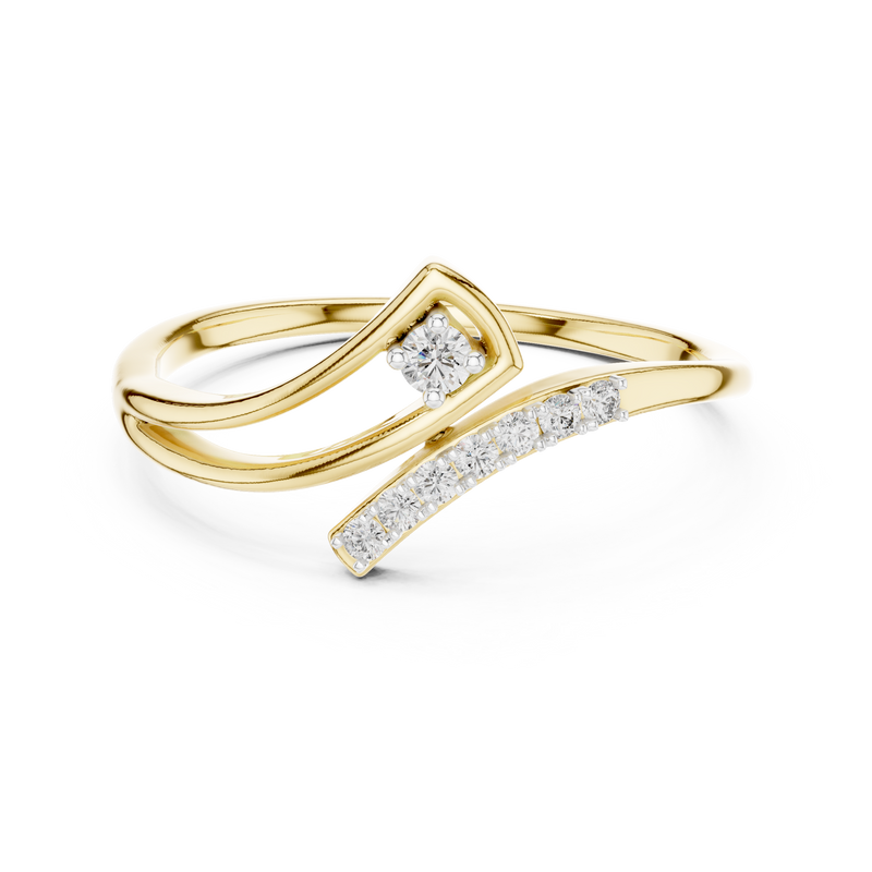 Ladies Ring 12#10030@L - Yellow Gold - Image