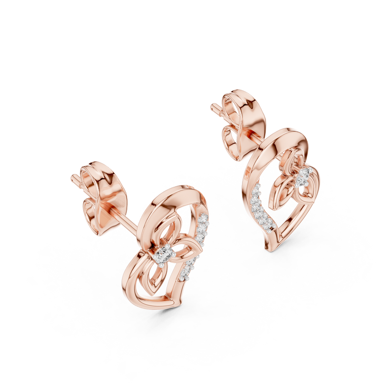 Earring 12#10031@E@7 - Rose Gold - Image