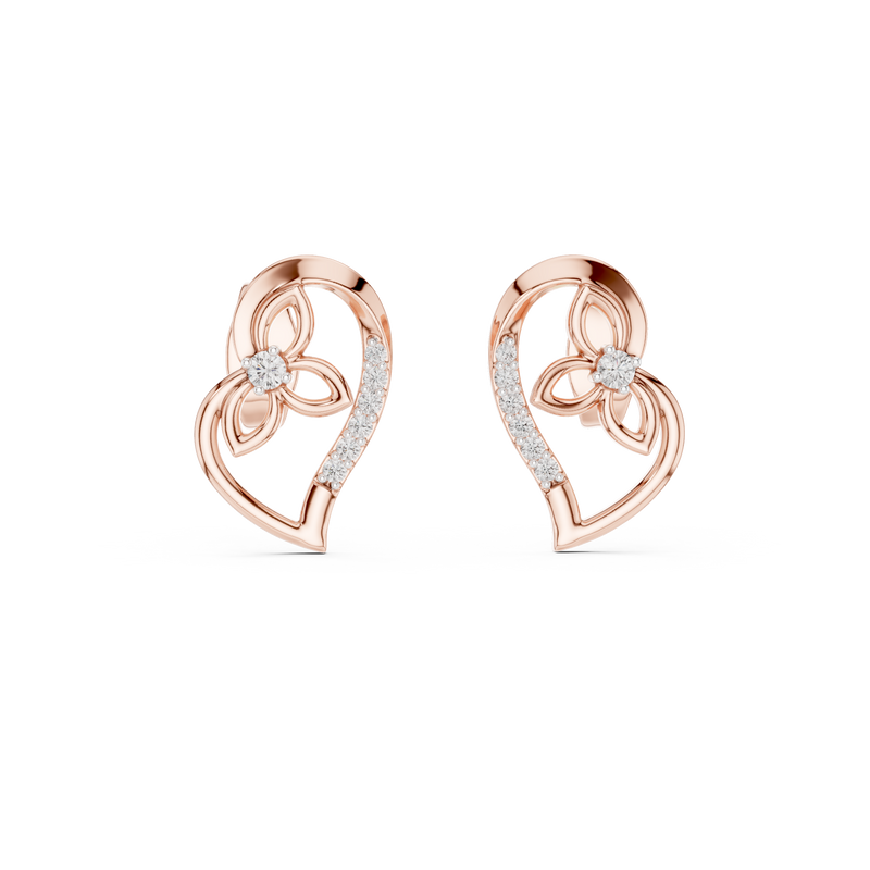 Earring 12#10031@E@7 - Rose Gold - Image