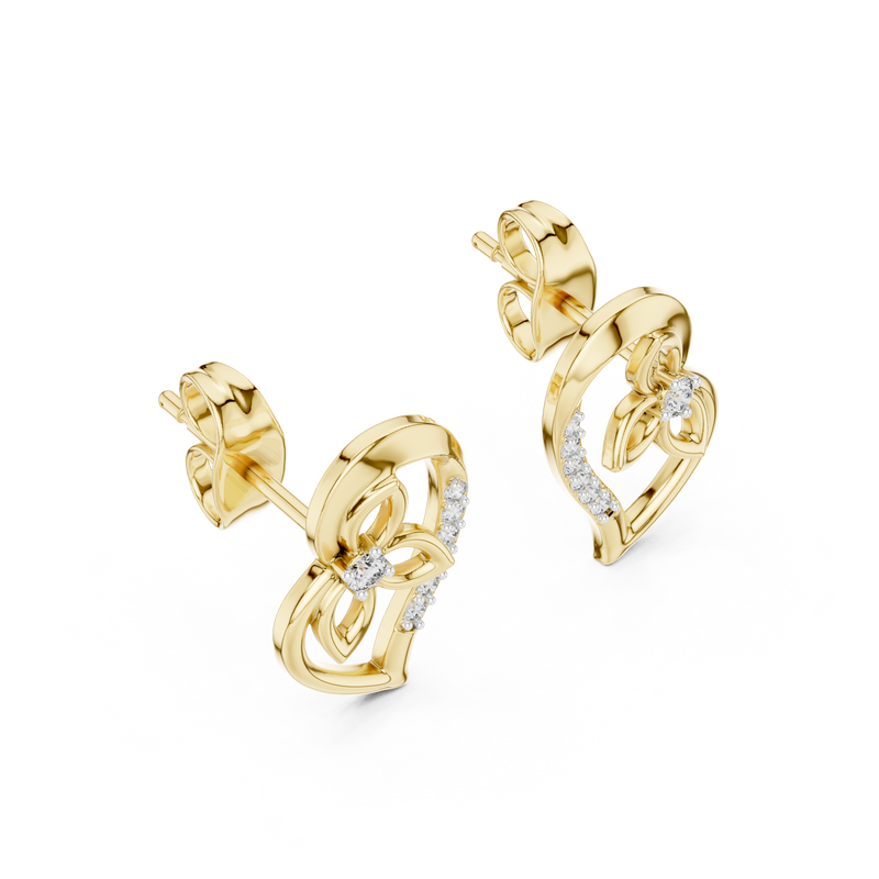 Earring 12#10031@E@7 - Yellow Gold - Image