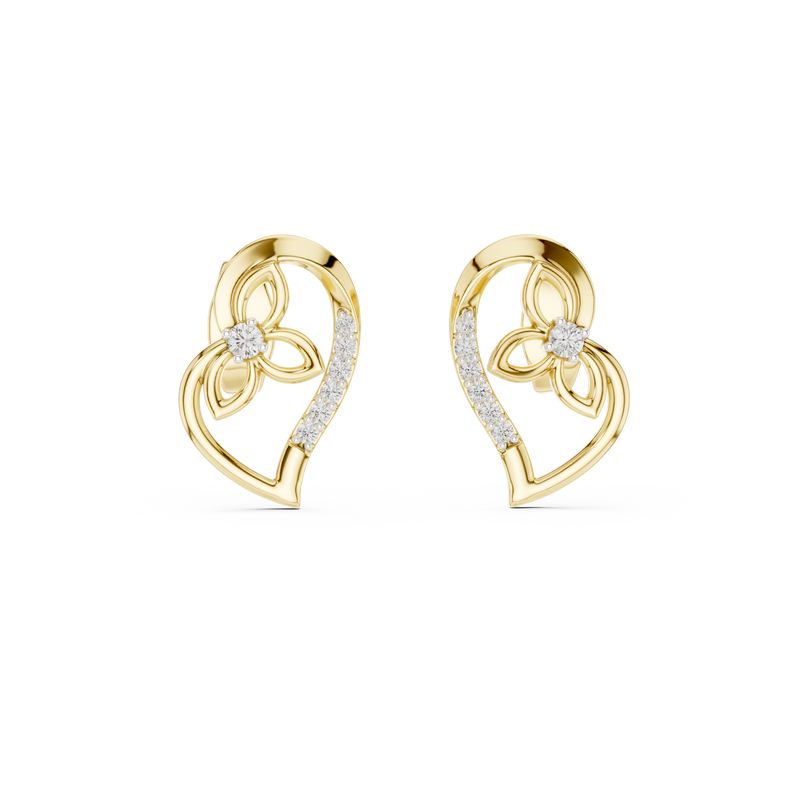 Earring 12#10031@E@7 - Yellow Gold - Image