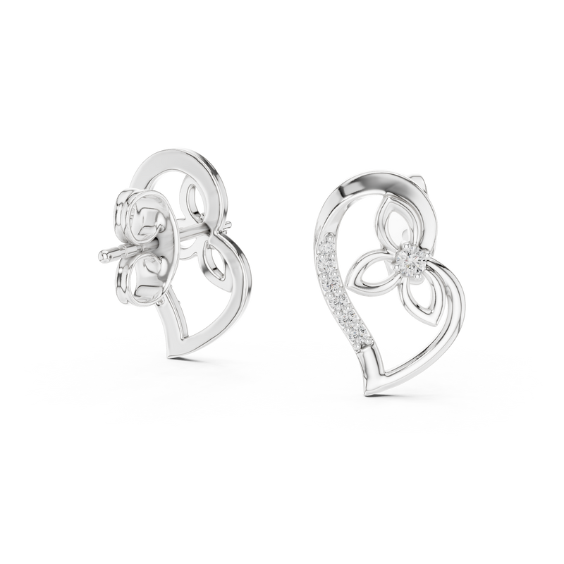 Earring 12#10031@E@7 - White Gold - Image