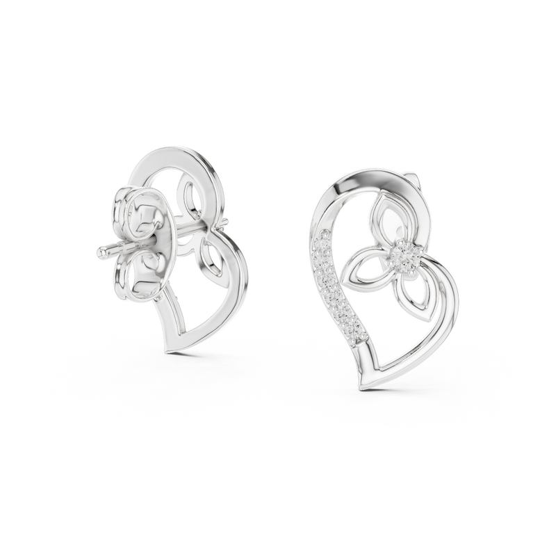 Earring 12#10031@E@7 - White Gold - Image
