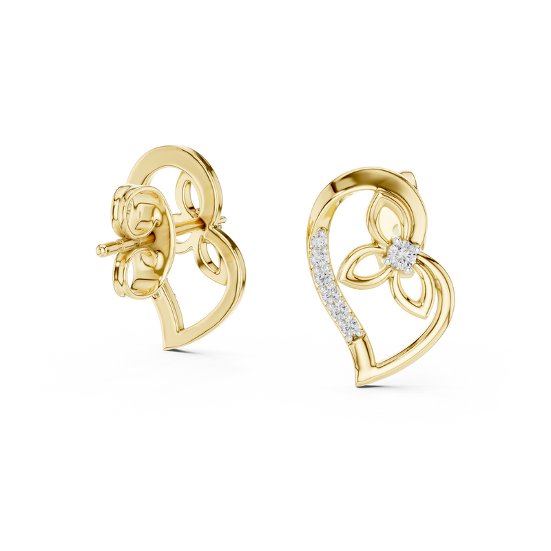 Earring 12#10031@E@7 - Yellow Gold - Image