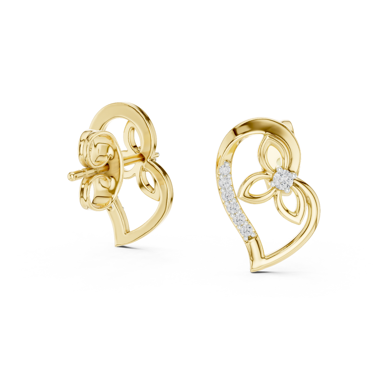 Earring 12#10031@E@7 - Yellow Gold - Image