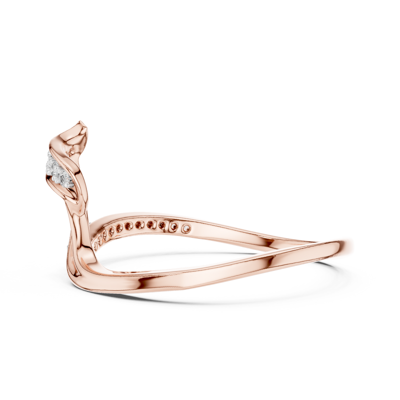 Ladies Ring 12#10031@L - Rose Gold - Image