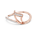 Ladies Ring 12#10031@L - Rose Gold - Image