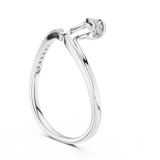 Ladies Ring 12#10031@L - White Gold - Image