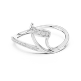 Ladies Ring 12#10031@L - White Gold - Image