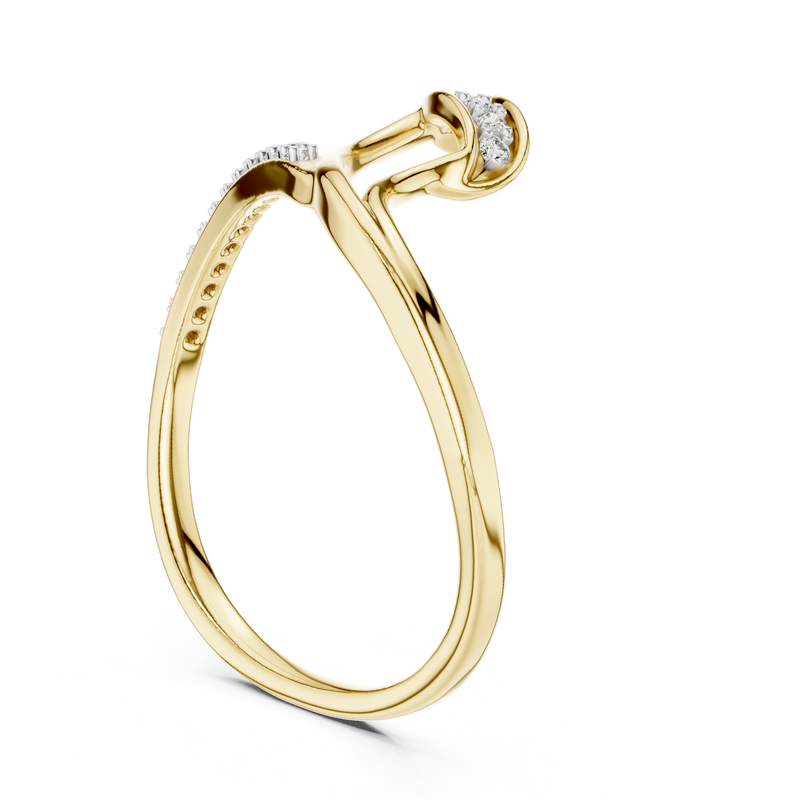Ladies Ring 12#10031@L - Yellow Gold - Image