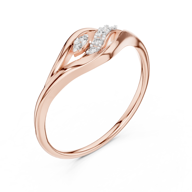 Ladies Ring 12#10032@L - Rose Gold - Image