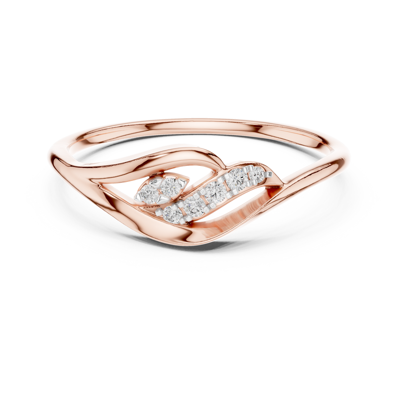 Ladies Ring 12#10032@L - Rose Gold - Image