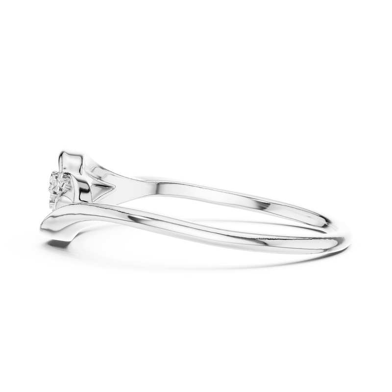 Ladies Ring 12#10032@L - White Gold - Image