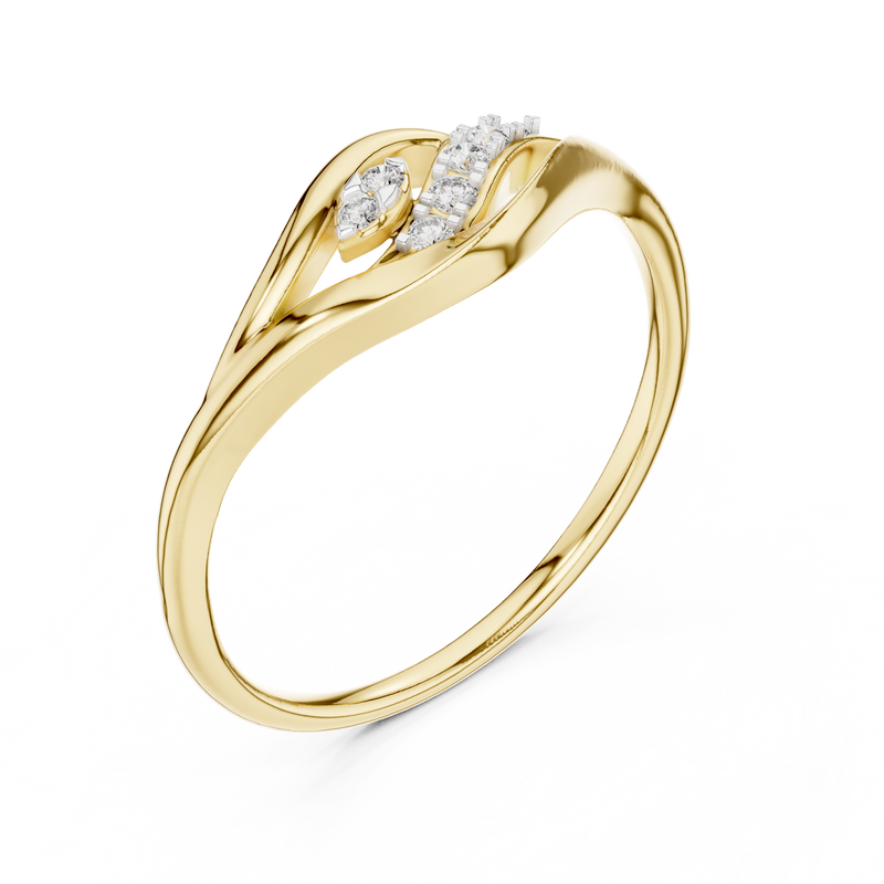 Ladies Ring 12#10032@L - Yellow Gold - Image