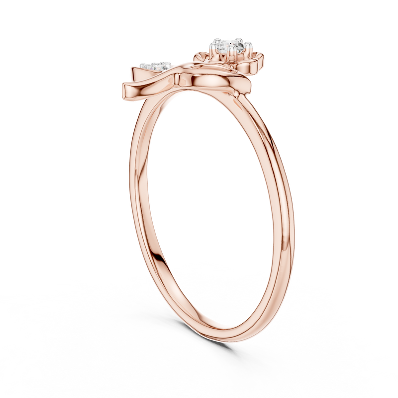 Ladies Ring 12#10033@L - Rose Gold - Image