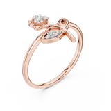 Ladies Ring 12#10033@L - Rose Gold - Image