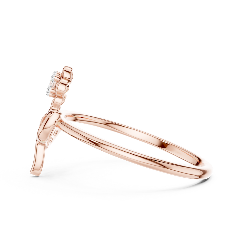 Ladies Ring 12#10033@L - Rose Gold - Image