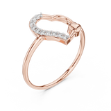 Ladies Ring 12#10034@L@7 - Rose Gold - Image