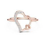Ladies Ring 12#10034@L@7 - Rose Gold - Image