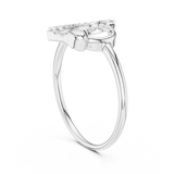 Ladies Ring 12#10034@L@7 - White Gold - Image