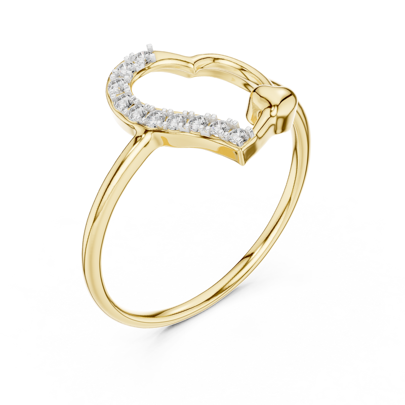 Ladies Ring 12#10034@L@7 - Yellow Gold - Image