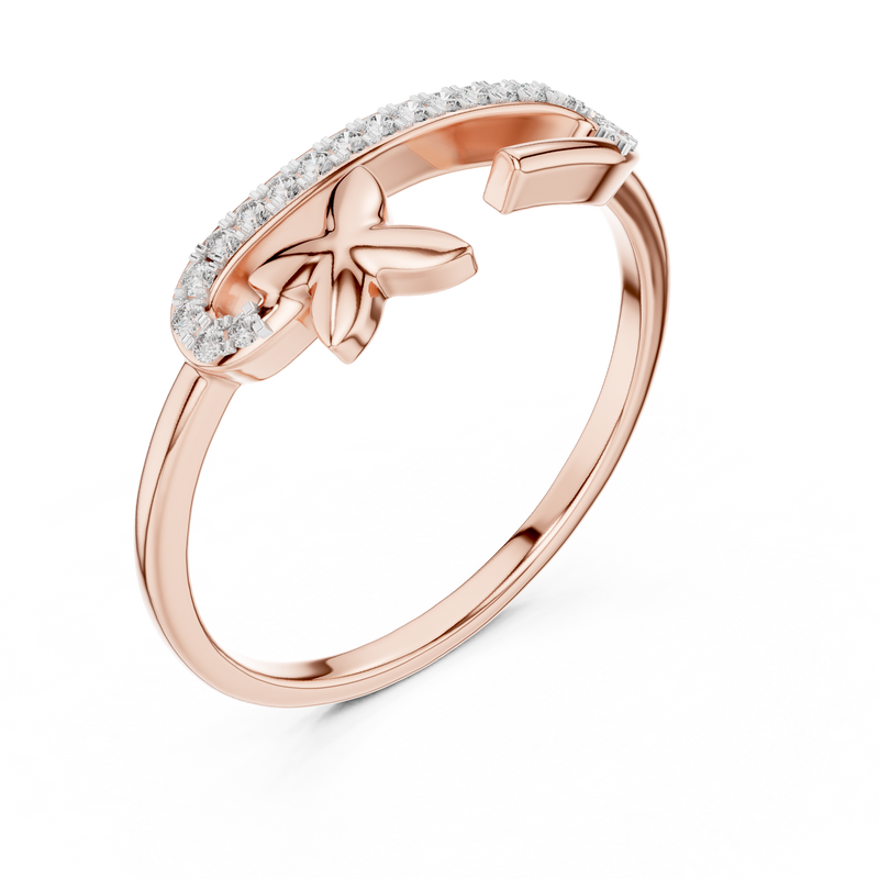 Ladies Ring 12#10035@L - Rose Gold - Image