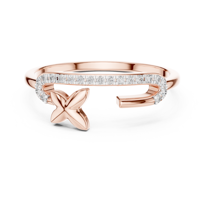 Ladies Ring 12#10035@L - Rose Gold - Image