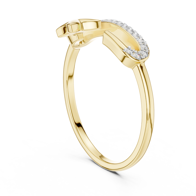 Ladies Ring 12#10035@L - Yellow Gold - Image
