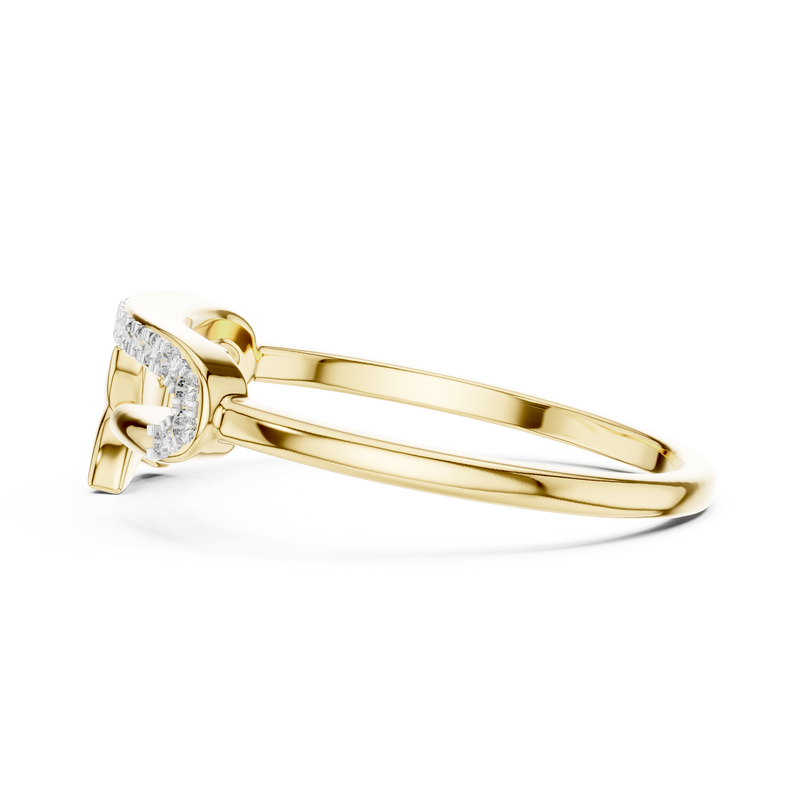 Ladies Ring 12#10035@L - Yellow Gold - Image