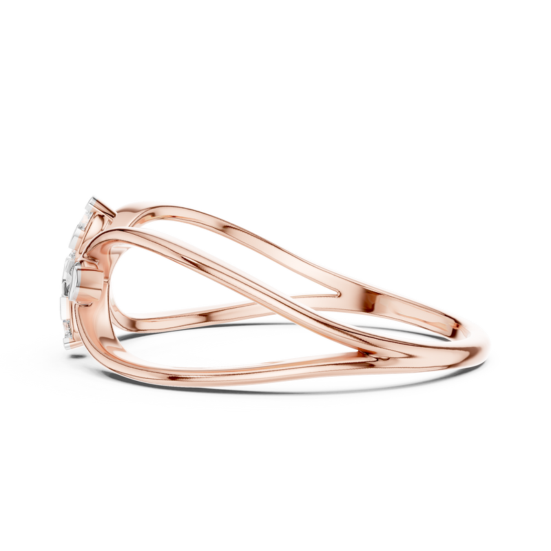 Ladies Ring 12#10037@L - Rose Gold - Image