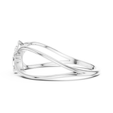 Ladies Ring 12#10037@L - White Gold - Image